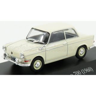 EDICOLA DE CARLO 700 1960 - WHITE CREAM 1/43