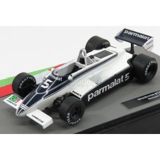 EDICOLA BRABHAM F1  BT49C FORD N 5 NELSON PIQUET SEASON 1981 WORLD CHAMPION - WHITE BLUE 1/43
