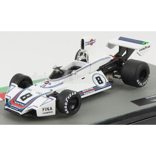 EDICOLA BRABHAM F1  BT44 TEAM MARTINI RACING N 8 BRAZILIAN GP 1975 CARLOS PACE - WHITE 1/43