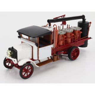 EDICOLA BERLIET CBA 9 TANKER TRUCK POMPA PORTE ALAMBIC 2-ASSI 1925 - WHITE RED 1/43