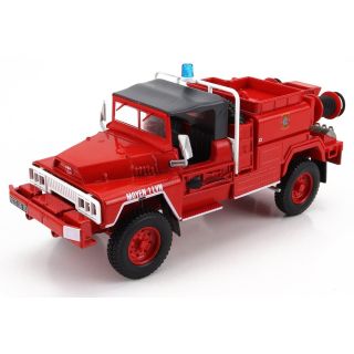EDICOLA ACMAT TPK 4x4 TANKER TRUCK 1985 - FIRE ENGINE - VIGILI DEL FUOCO - FEUERWEHR - RED WHITE GREY 1/43