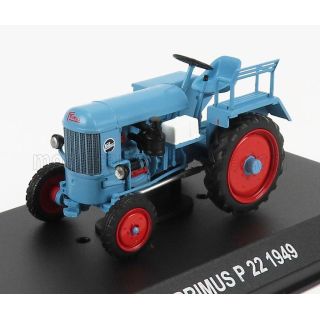 EDICOLA PRIMUS P22 TRACTOR 1949 - CON VETRINA - WITH SHOWCASE - LIGHT BLUE 1/43