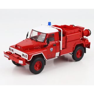 EDICOLA ACMAT TPK 4.20 TANKER TRUCK ANTINCENDIO BOSCHIVO SAPEURS POMPIERS FRANCE 1985 - RED WHITE 1/43
