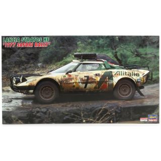 HASEGAWA LANCIA STRATOS HF ALITALIA N 7 3rd RALLY SAFARI 1977 SANDRO MUNARI - PIERO SODANO - WHITE GREEN RED 1/24