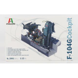 ITALERI LOCKHEED MARTIN COCKPIT - POSTAZIONE DI PILOTAGGIO F-104G STARFIGHTER MILITARY AIRPLANE 1958 1/12
