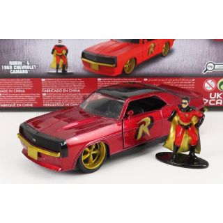 JADA CHEVROLET CAMARO COUPE WITH ROBIN FIGURE 1969 - RED 1/32