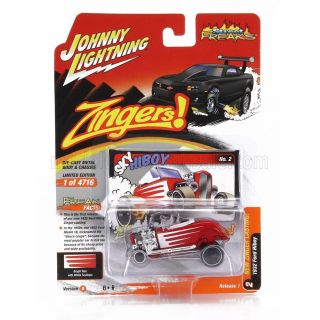 JOHNNY LIGHTNING FORD USA HIBOY ZINGER CUSTOM 1932 - RED 1/64