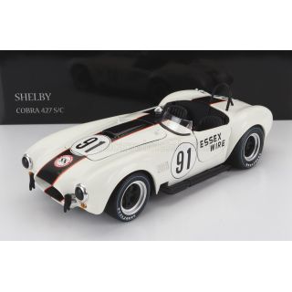 KYOSHO FORD USA SHELBY COBRA 427 S/C SPIDER ESSEX WIRE N 91 500km BRIDGEHAMPTON 1965 S.SCOTT - WHITE 1/18