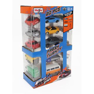 MAISTO FORD USA SET ASSORTMENT 20 CARS PIECES - VARIOUS 1/64