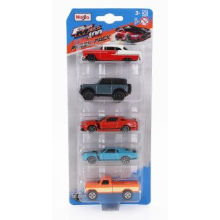 MAISTO FORD USA SET ASSORTMENT 5 CARS PIECES - VARIOUS 1/64