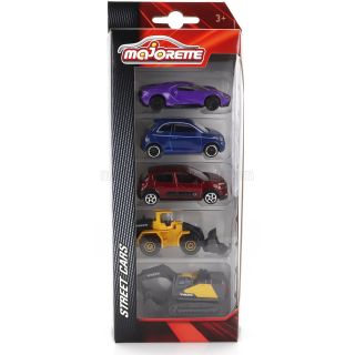MAJORETTE FORD USA SET 5X GT - 500e ELECTRIC CAR 2020 - CITROEN DS3 - VOLVO RUSPA GOMMATA SCRAPER - ESCAVATORE EXCAVATOR - VARIO