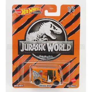 MATTEL HOT WHEELS TRUCK BREAD VAN - JURASSIC WORLD - ORANGE 1/64
