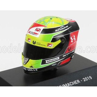 MINI HELMET SCHUBERTH HELMET F2 KEYRING HELMET DALLARA TEAM PREMA RACING N 9 SEASON MICK SCHUMACHER 2019 - YELLOW GREEN RED BLAC