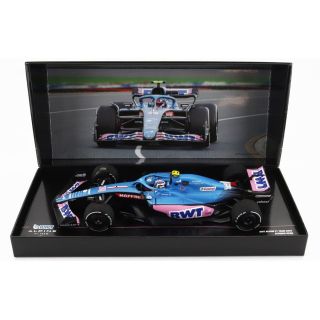 MINICHAMPS ALPINE F1 A522 TEAM ALPINE BWT N 31 AUSTRALIAN GP 2022 ESTEBAN OCON - BLUE PINK 1/18