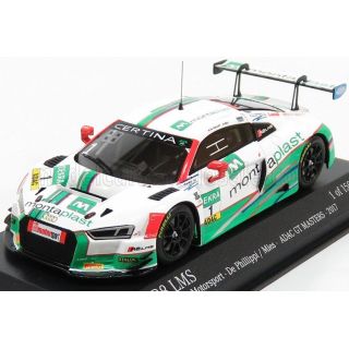 MINICHAMPS AUDI R8 LMS ULTRA TEAM MONTAPLAST MOTORSPORT N 1 ADAC GT MASTERS 2017 DE PHILLIPPI - MIES - WHITE GREEN 1/43