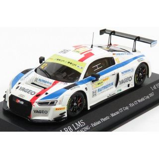 MINICHAMPS AUDI R8 LMS TEAM HCB RUTRONI RACING N 12 FIA WORLD GT CUP MACAU 2017 PLENTZ - WHITE 1/43