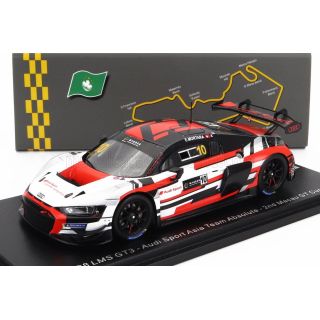 SPARK MODEL AUDI R8 LMS GT3 TEAM AUDI SPORT ASIA ABSOLUTE N 10 2nd GT CUP MACAU 2022 E.MORTARA - WHITE RED 1/43