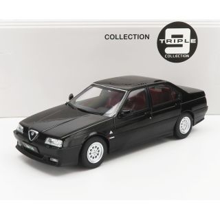 TRIPLE9 ALFA ROMEO 164 Q4 1994 - DARK RED INTERIOR - BLACK 1/18