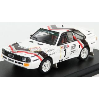 TROFEU AUDI QUATTRO SPORT N 1 WINNER RALLY STADTE 1984 - START RACE VERSION W.ROHRL - C.GEISTDORFER - WHITE 1/43