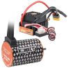 Programovatelné voděodolné bezsenzorové střídavé kombo pro modely aut. Pro napájení 2S - 3S LiPo, konektor XT60.