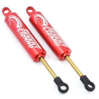 Hliníkové olejové tlumiče Desert Lizard, červené 110mm ( 2 ks )