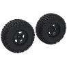 Náhradní díl pro RC modely auta Arrma 1:10 disk černý 2.2/3" s pneu dDboots Fortress SC (2). Rozměr ⌀56/76x42 mm. Unašeč je šestihran 14 mm. Pneumatiky 4.1" (104mm). Větrací otvory v pneumatikách. Nalepené pneumatiky.