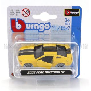 BURAGO FORD USA MUSTANG GT COUPE 2006 - YELLOW 1/64