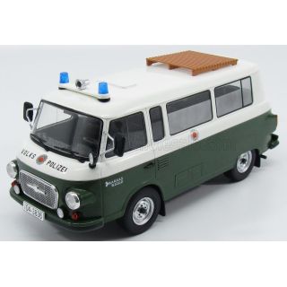 MCG BARKAS B1000 MINIBUS WOLKS POLIZEI 1965 - WHITE GREEN 1/18