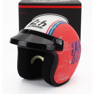 MINI HELMET BELL HELMET CASCO HELMET 500-TX 24h LE MANS 1923 - BLUE WHITE 1/2