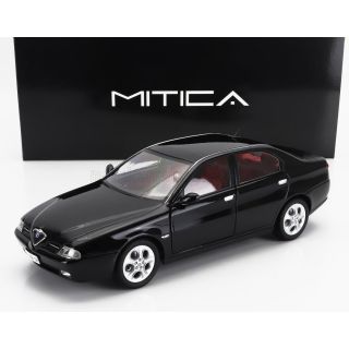MITICA DIECAST ALFA ROMEO 166 3.0 V6 1998 – RED INTERIOR - BLACK 1/18