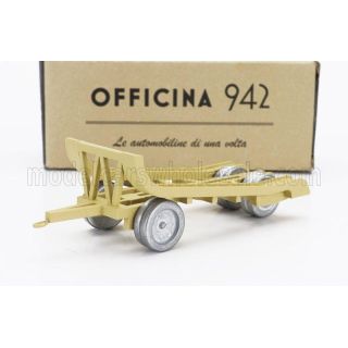 OFFICINA 942 TRAILER RIMORCHIO VIBERTI TRASPORTO CARRO M13/M14 1942 - MILITARY SAND 1/76
