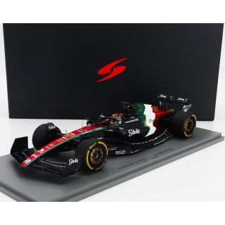 SPARK MODEL ALFA ROMEO F1  C43 TEAM STAKE N 77 MONZA ITALY GP 2023 VALTTERI BOTTAS - BLACK RED WHITE GREEN 1/18