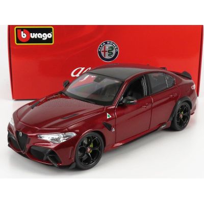 BURAGO ALFA ROMEO GIULIA GTA 2020 - ROSSO ALFA MET - DARK RED MET 1/18