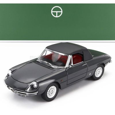 TOURING MODELCARS ALFA ROMEO DUETTO SPIDER 1600 CODA TONDA 1966 - GRAPHITE GREY 1/18
