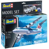 Model letadla ke slepení. Velikost: 1:144; 19,6 cm. Balení obsahuje: 63 dílků ke slepení, lepidlo, štětec a barvičky.