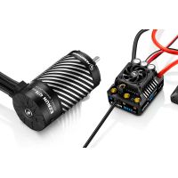 Combo senzorového střídavého regulátoru EZRUN MAX8 G2S a čtyřpólového senzorového střídavého motoru EZRUN 4278SD G2R 2250KV. Ideální pro RC trucky a monster trucky 1:8  s napájením 3-6S LiPo.