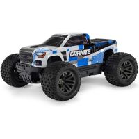 RC model auta Arrma Granite Mega v měřítku 1:10 s pohonem 4x4. Dosahuje rychlosti až 32 km/h. Odolné šasi s kluznými deskami a zvýšenými bočnicemi. Robustní diferenciály s kovovými převody. Nadrozměrný o 11% větší stejnosměrný motor 665. Olejové tlumiče. RC souprava Spektrum SLT2. 