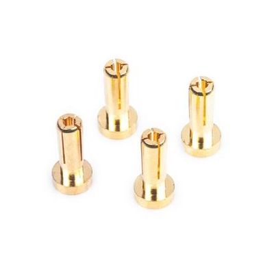 4mm/G4 Gold Works Team/zlaté konektory, 14mm, 4ks.