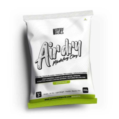 Air Dry Foam Clay 250gr. - White / Vzduchom schnúca penová hmota 250g – biela