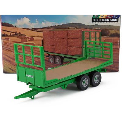 BRITAINS TRAILER RIMORCHIO - TRAILER FOR TRACTOR - GREEN WOOD 1/32