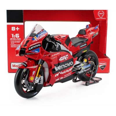 MAISTO DUCATI DESMOSEDICI GP24 TEAM LENOVO N 1 MOTOGP SEASON 2024 FRANCESCO BAGNAIA - RED 1/6