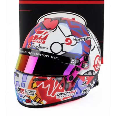 MINI HELMET BELL HELMET CASCO HELMET F1 ESTEBAN OCON TEAM MONEYGRAM HAAS N 31 MIAMI GP 2025 - VARIOUS 1/2