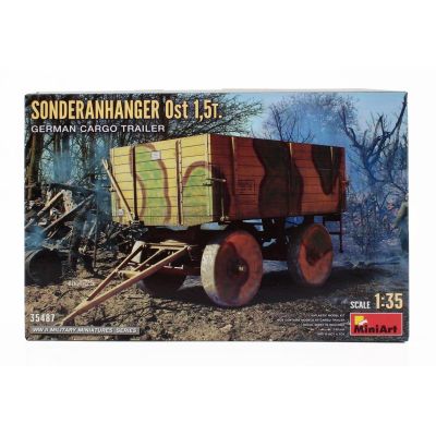 MINIART TRAILER GERMAN CARGO TRAILER MILITARY 1945 1/35
