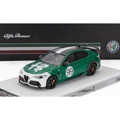 MOTORHELIX ALFA ROMEO GIULIA GTAm N 99 RACING 2021 - GREEN WHITE 1/64