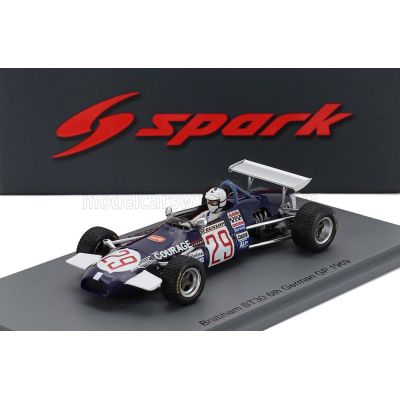 SPARK MODEL BRABHAM F1  BT30 N 29 GERMAN GP 1969 RICHARD ATTWOOD - BLUE 1/43