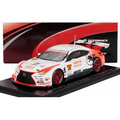 SPARK MODEL LEXUS RC F GT3 TEAM ARTO THAILAND N 35 GT300 SUPER GT 2021 GIUL-IANO ALESI - SEAN WALKINSHAW - WHITE ORANGE 1/43