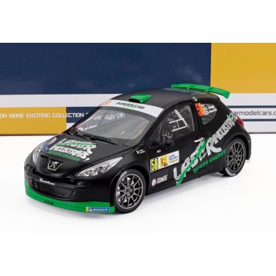 SUN STAR PEUGEOT 207 S2000 N 58 RALLY MONZA SHOW 2013 CRAIG BREEN - SEBASTIAN MARSHALL - BLACK GREEN 1/18