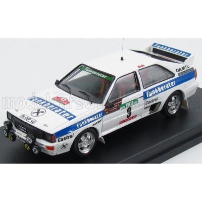 TROFEU AUDI QUATTRO FUNKBERATER N 9 7th RALLY OF PORTUGAL 1983 F.WITTMANN - P.DIEKMANN - WHITE BLUE 1/43