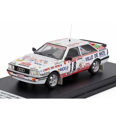 TROFEU AUDI QUATTRO COUPE N 18 RALLY MONTECARLO 1987 TCHINE - GILLES THIMONIER - WHITE 1/43