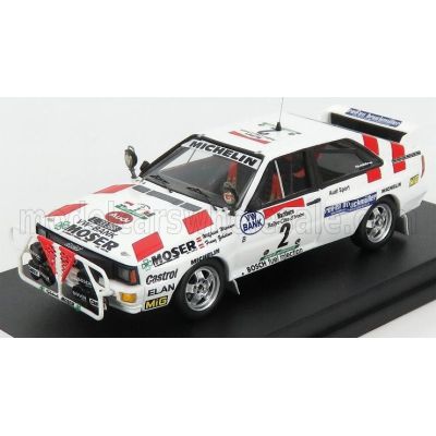 TROFEU AUDI QUATTRO N 2 6th RALLY BANDAMA 1986 W.WIEDNER - F.ZEHETNER - WHITE RED 1/43